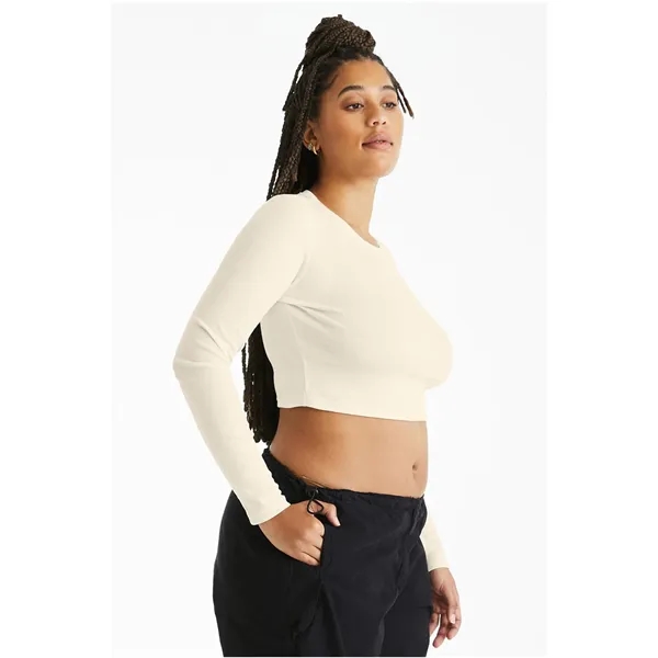 Bella + Canvas Ladies' Micro Ribbed Long Sleeve Baby T-Shirt - Bella + Canvas Ladies' Micro Ribbed Long Sleeve Baby T-Shirt - Image 36 of 39