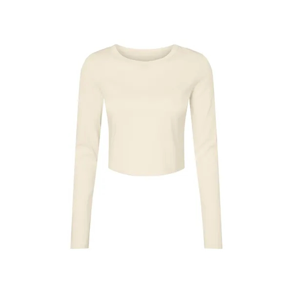 Bella + Canvas Ladies' Micro Ribbed Long Sleeve Baby T-Shirt - Bella + Canvas Ladies' Micro Ribbed Long Sleeve Baby T-Shirt - Image 37 of 39