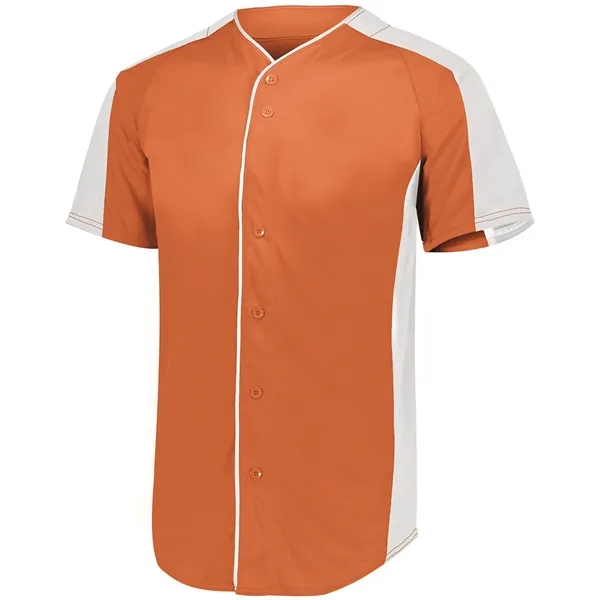 Augusta Sportswear Adult Full-Button Baseball Jersey - Augusta Sportswear Adult Full-Button Baseball Jersey - Image 4 of 15