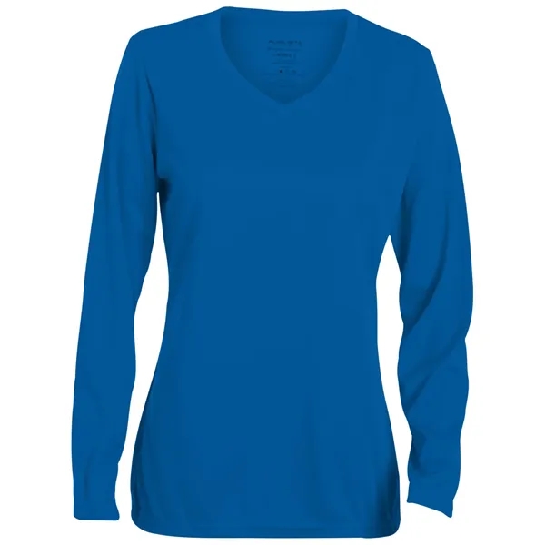 Augusta Sportswear Ladies' Wicking Long-Sleeve T-Shirt - Augusta Sportswear Ladies' Wicking Long-Sleeve T-Shirt - Image 7 of 20