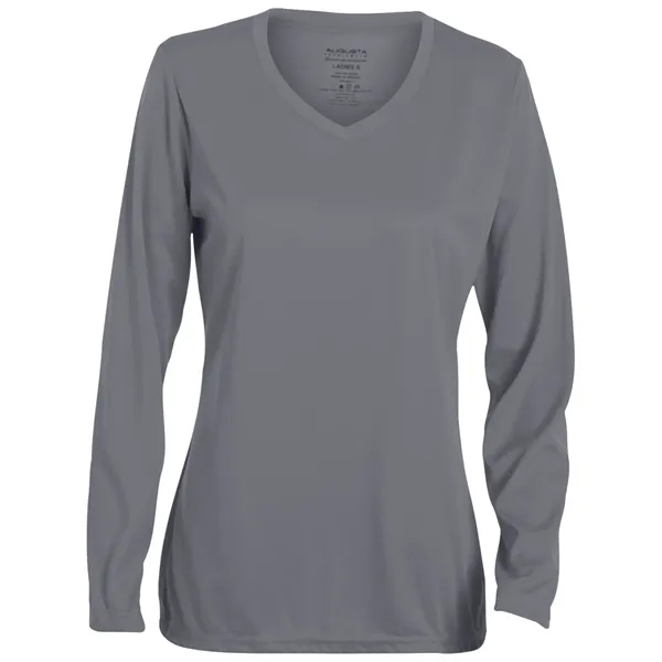 Augusta Sportswear Ladies' Wicking Long-Sleeve T-Shirt - Augusta Sportswear Ladies' Wicking Long-Sleeve T-Shirt - Image 13 of 20