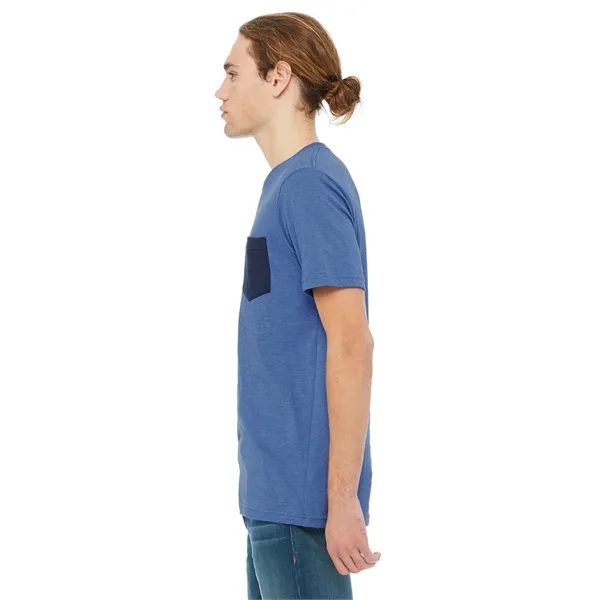 Bella + Canvas Men's Jersey Short-Sleeve Pocket T-Shirt - Bella + Canvas Men's Jersey Short-Sleeve Pocket T-Shirt - Image 74 of 96