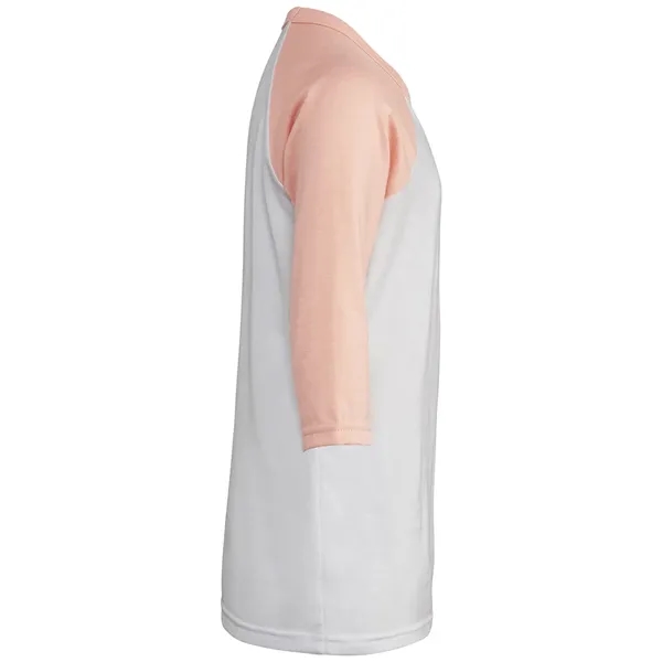Bella + Canvas Youth Three-Quarter Sleeve Baseball T-Shirt
