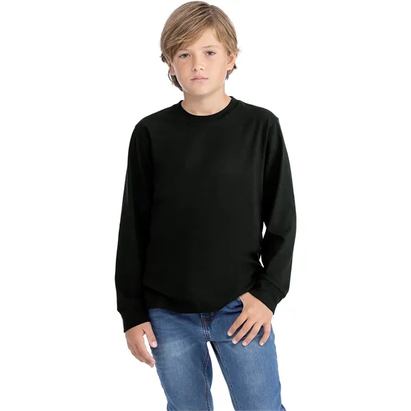 Next Level Apparel Youth Cotton Long Sleeve T-Shirt - Next Level Apparel Youth Cotton Long Sleeve T-Shirt - Image 8 of 27