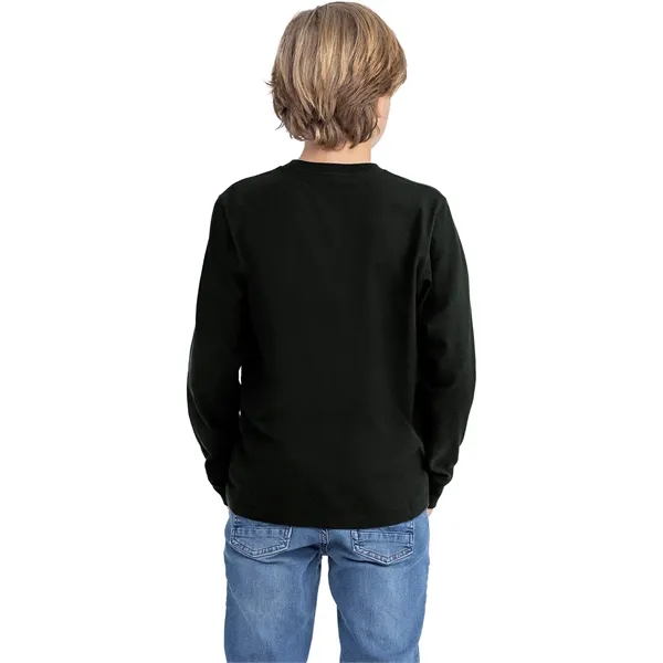 Next Level Apparel Youth Cotton Long Sleeve T-Shirt - Next Level Apparel Youth Cotton Long Sleeve T-Shirt - Image 9 of 27