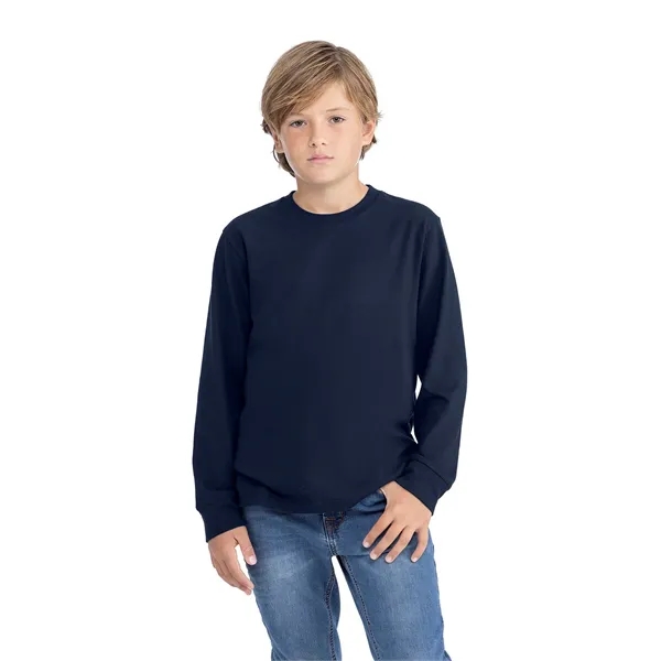 Next Level Apparel Youth Cotton Long Sleeve T-Shirt - Next Level Apparel Youth Cotton Long Sleeve T-Shirt - Image 23 of 27