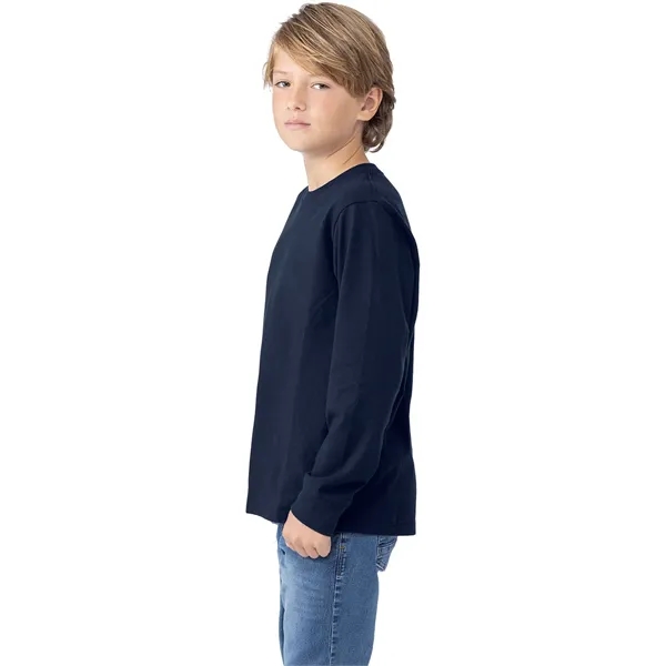 Next Level Apparel Youth Cotton Long Sleeve T-Shirt - Next Level Apparel Youth Cotton Long Sleeve T-Shirt - Image 25 of 27