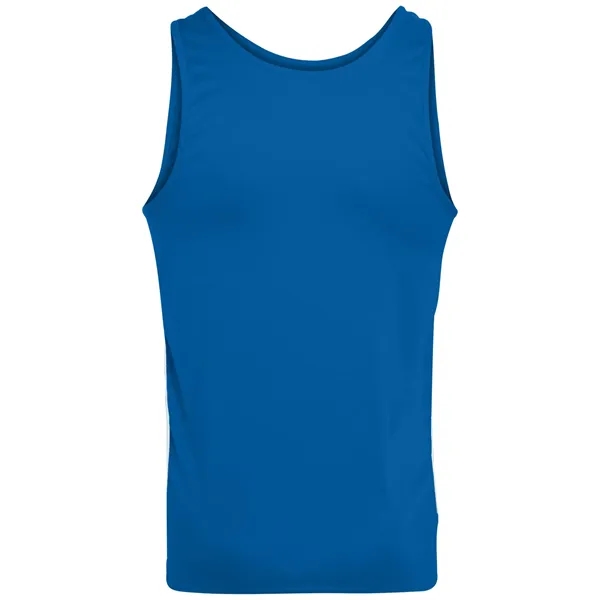 Youth Wicking Polyester Sleeveless Jersey with Contrast I... - Youth Wicking Polyester Sleeveless Jersey with Contrast I... - Image 18 of 23