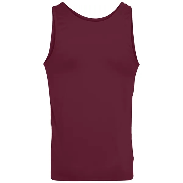 Youth Wicking Polyester Sleeveless Jersey with Contrast I... - Youth Wicking Polyester Sleeveless Jersey with Contrast I... - Image 20 of 23