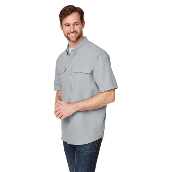 Dri Duck Men's Crossroad Dobby Short-Sleeve Woven Shirt - Dri Duck Men's Crossroad Dobby Short-Sleeve Woven Shirt - Image 9 of 20