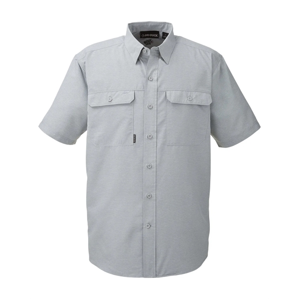 Dri Duck Men's Crossroad Dobby Short-Sleeve Woven Shirt - Dri Duck Men's Crossroad Dobby Short-Sleeve Woven Shirt - Image 10 of 20