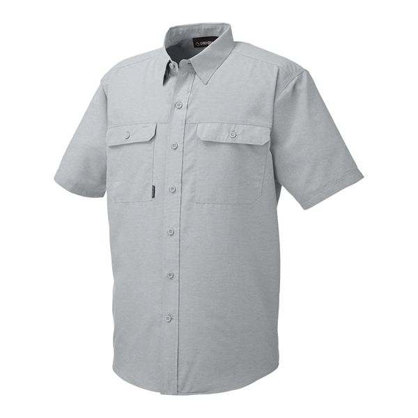 Dri Duck Men's Crossroad Dobby Short-Sleeve Woven Shirt - Dri Duck Men's Crossroad Dobby Short-Sleeve Woven Shirt - Image 11 of 20