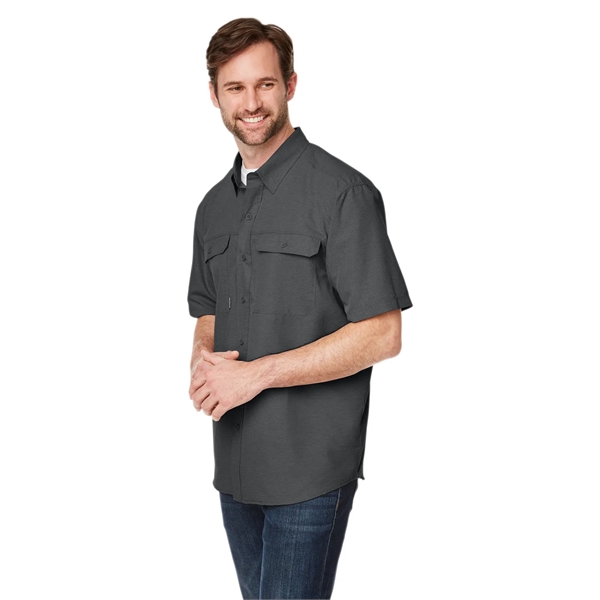 Dri Duck Men's Crossroad Dobby Short-Sleeve Woven Shirt - Dri Duck Men's Crossroad Dobby Short-Sleeve Woven Shirt - Image 13 of 20