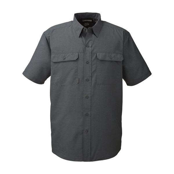 Dri Duck Men's Crossroad Dobby Short-Sleeve Woven Shirt - Dri Duck Men's Crossroad Dobby Short-Sleeve Woven Shirt - Image 14 of 20