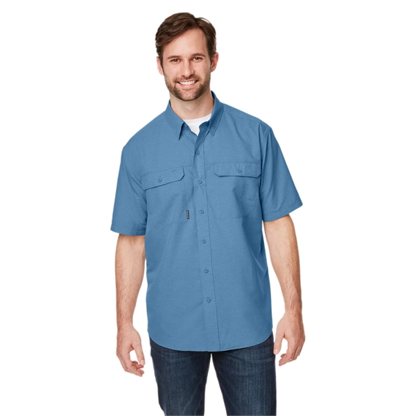 Dri Duck Men's Crossroad Dobby Short-Sleeve Woven Shirt - Dri Duck Men's Crossroad Dobby Short-Sleeve Woven Shirt - Image 2 of 20