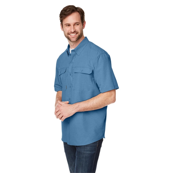 Dri Duck Men's Crossroad Dobby Short-Sleeve Woven Shirt - Dri Duck Men's Crossroad Dobby Short-Sleeve Woven Shirt - Image 17 of 20