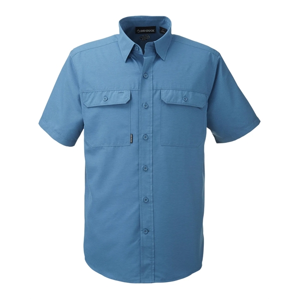 Dri Duck Men's Crossroad Dobby Short-Sleeve Woven Shirt - Dri Duck Men's Crossroad Dobby Short-Sleeve Woven Shirt - Image 18 of 20