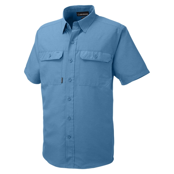 Dri Duck Men's Crossroad Dobby Short-Sleeve Woven Shirt - Dri Duck Men's Crossroad Dobby Short-Sleeve Woven Shirt - Image 19 of 20