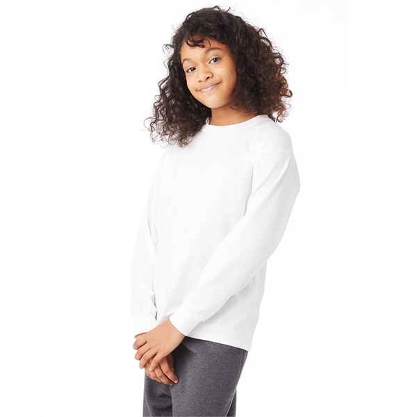 Hanes Youth Authentic-T Long-Sleeve T-Shirt - Hanes Youth Authentic-T Long-Sleeve T-Shirt - Image 27 of 46