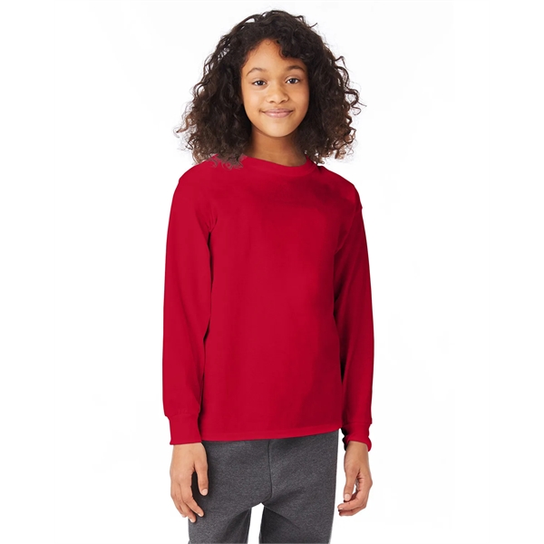 Hanes Youth Authentic-T Long-Sleeve T-Shirt - Hanes Youth Authentic-T Long-Sleeve T-Shirt - Image 3 of 46