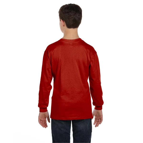 Hanes Youth Authentic-T Long-Sleeve T-Shirt - Hanes Youth Authentic-T Long-Sleeve T-Shirt - Image 32 of 46