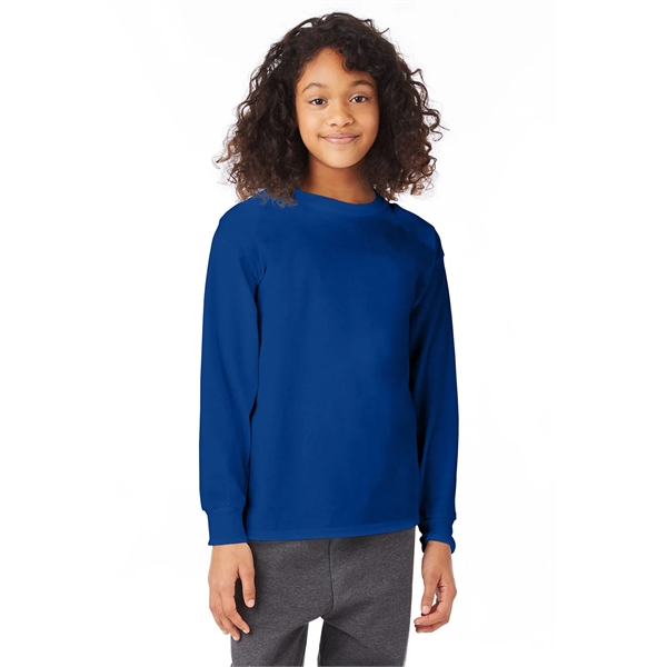 Hanes Youth Authentic-T Long-Sleeve T-Shirt - Hanes Youth Authentic-T Long-Sleeve T-Shirt - Image 9 of 46