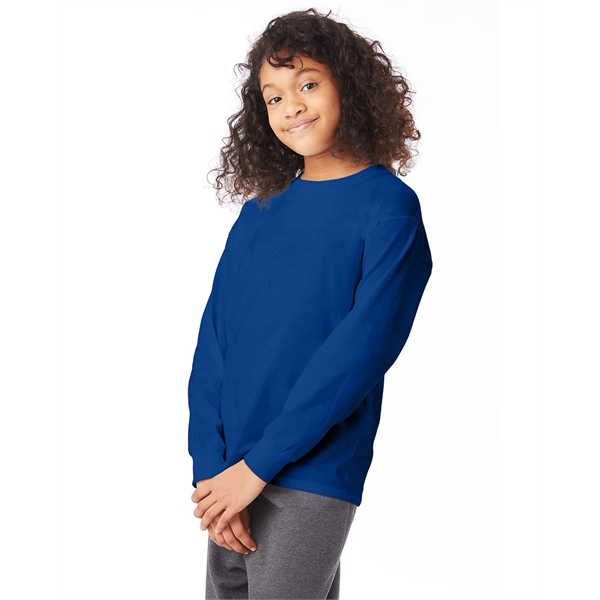 Hanes Youth Authentic-T Long-Sleeve T-Shirt - Hanes Youth Authentic-T Long-Sleeve T-Shirt - Image 38 of 46