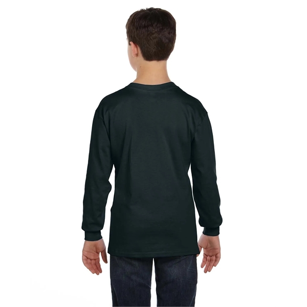 Hanes Youth Authentic-T Long-Sleeve T-Shirt - Hanes Youth Authentic-T Long-Sleeve T-Shirt - Image 23 of 46