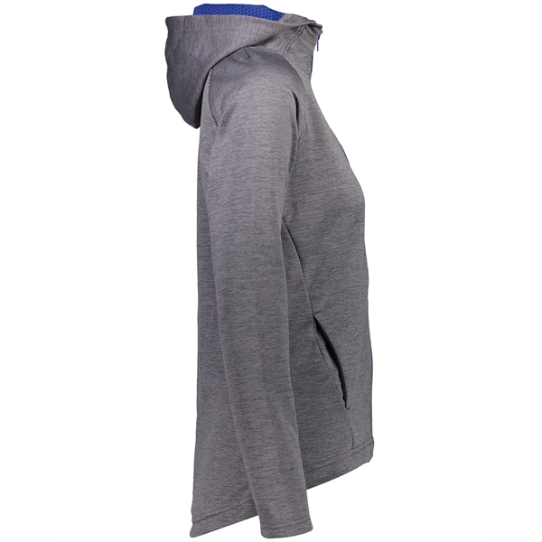 Ladies' Zoe Tonal Heather Full Zip Hoodie - Ladies' Zoe Tonal Heather Full Zip Hoodie - Image 11 of 11
