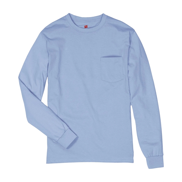 Hanes Men's Authentic-T Long-Sleeve Pocket T-Shirt - Hanes Men's Authentic-T Long-Sleeve Pocket T-Shirt - Image 52 of 68