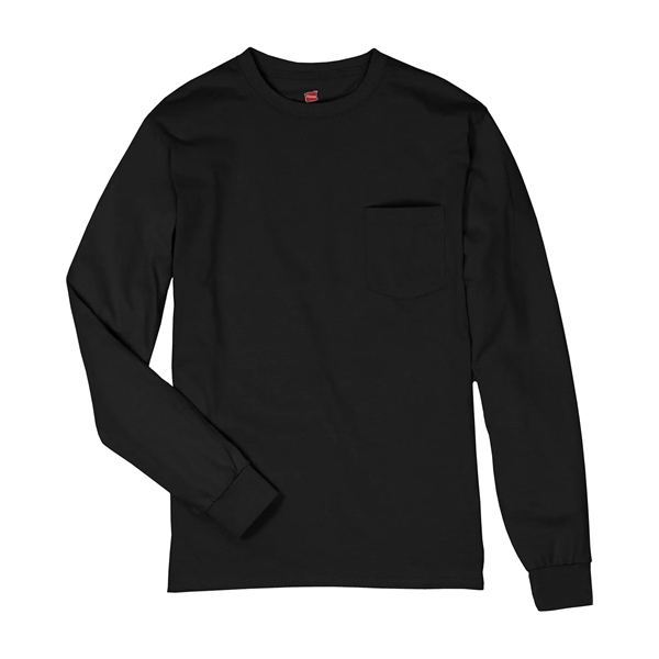 Hanes Men's Authentic-T Long-Sleeve Pocket T-Shirt - Hanes Men's Authentic-T Long-Sleeve Pocket T-Shirt - Image 59 of 68