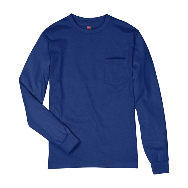 Hanes Men's Authentic-T Long-Sleeve Pocket T-Shirt - Hanes Men's Authentic-T Long-Sleeve Pocket T-Shirt - Image 64 of 68