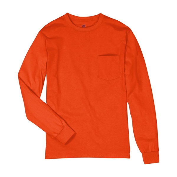 Hanes Men's Authentic-T Long-Sleeve Pocket T-Shirt - Hanes Men's Authentic-T Long-Sleeve Pocket T-Shirt - Image 66 of 68