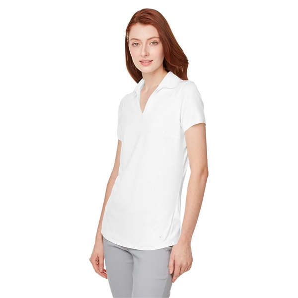 Puma Golf Ladies' Cloudspun Free V-Neck Polo - Puma Golf Ladies' Cloudspun Free V-Neck Polo - Image 15 of 39