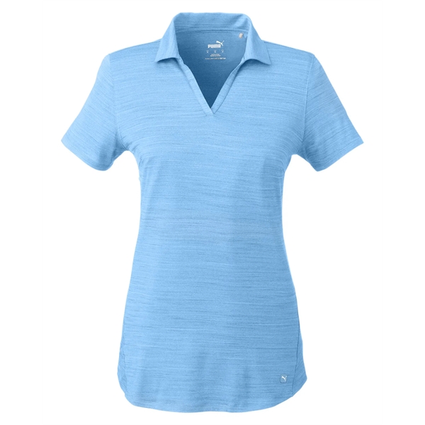 Puma Golf Ladies' Cloudspun Free V-Neck Polo - Puma Golf Ladies' Cloudspun Free V-Neck Polo - Image 22 of 39