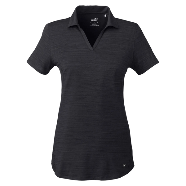 Puma Golf Ladies' Cloudspun Free V-Neck Polo - Puma Golf Ladies' Cloudspun Free V-Neck Polo - Image 32 of 39