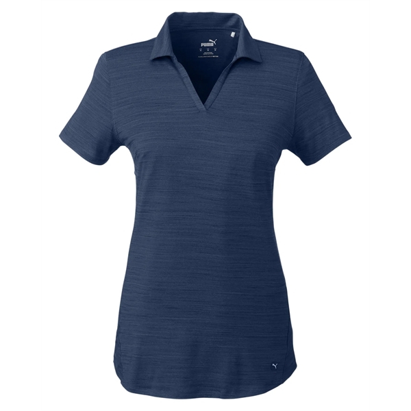 Puma Golf Ladies' Cloudspun Free V-Neck Polo - Puma Golf Ladies' Cloudspun Free V-Neck Polo - Image 37 of 39