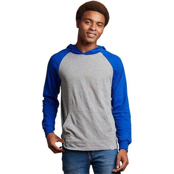 Adult Essential Raglan Pullover Hooded T-Shirt - Adult Essential Raglan Pullover Hooded T-Shirt - Image 4 of 27