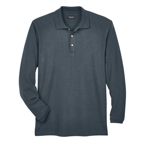 UltraClub Adult Long-Sleeve Classic Pique Polo - UltraClub Adult Long-Sleeve Classic Pique Polo - Image 41 of 42
