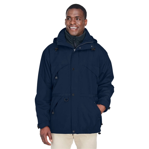 North End Adult 3-in-1 Parka with Dobby Trim - North End Adult 3-in-1 Parka with Dobby Trim - Image 10 of 19