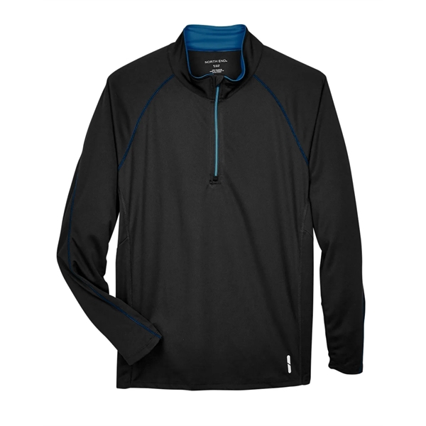 North End Men's Radar Quarter-Zip Performance Long-Sleeve... - North End Men's Radar Quarter-Zip Performance Long-Sleeve... - Image 31 of 44