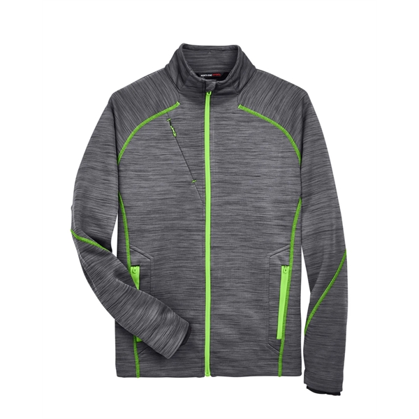 North End Men's Flux Melange Bonded Fleece Jacket - North End Men's Flux Melange Bonded Fleece Jacket - Image 28 of 39
