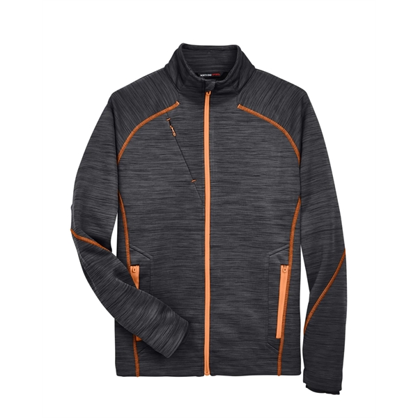 North End Men's Flux Melange Bonded Fleece Jacket - North End Men's Flux Melange Bonded Fleece Jacket - Image 33 of 39