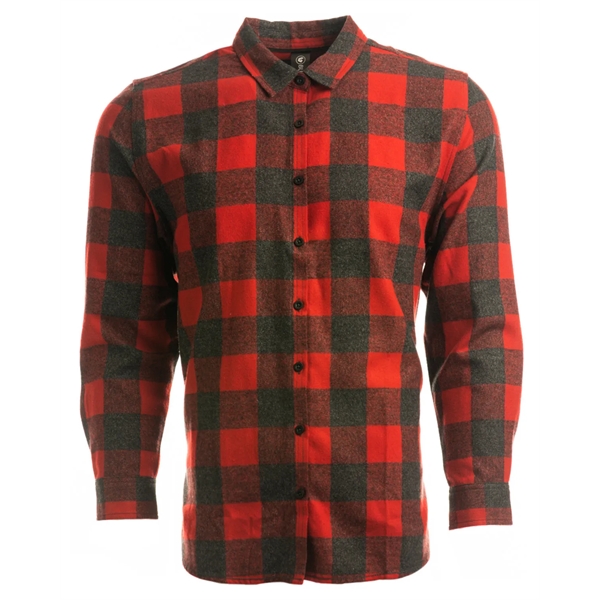 Burnside Ladies' Yarn-Dyed Long Sleeve Plaid Flannel Shirt - Burnside Ladies' Yarn-Dyed Long Sleeve Plaid Flannel Shirt - Image 9 of 13
