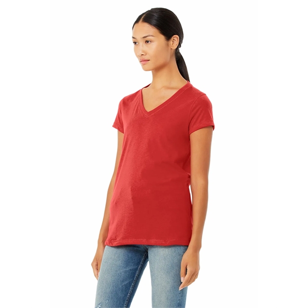 Bella + Canvas Ladies' Jersey Short-Sleeve V-Neck T-Shirt - Bella + Canvas Ladies' Jersey Short-Sleeve V-Neck T-Shirt - Image 83 of 113