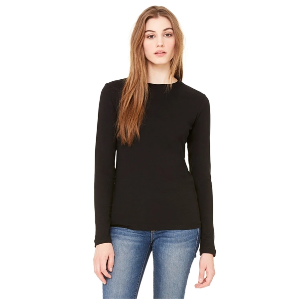 Bella + Canvas Ladies' Jersey Long-Sleeve T-Shirt - Bella + Canvas Ladies' Jersey Long-Sleeve T-Shirt - Image 45 of 68