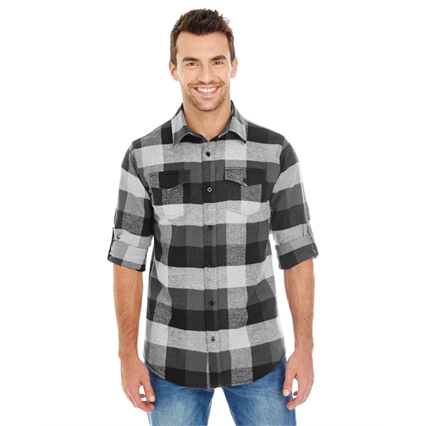 Burnside Men's Plaid Flannel Shirt - Burnside Men's Plaid Flannel Shirt - Image 51 of 138