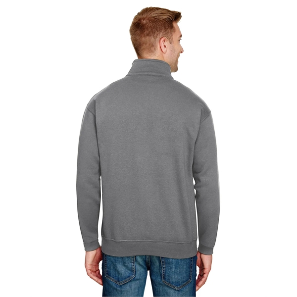 Bayside Unisex USA Made Quarter-Zip Pullover Sweatshirt - Bayside Unisex USA Made Quarter-Zip Pullover Sweatshirt - Image 24 of 42