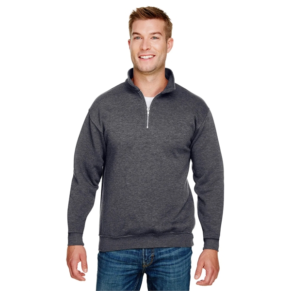 Bayside Unisex USA Made Quarter-Zip Pullover Sweatshirt - Bayside Unisex USA Made Quarter-Zip Pullover Sweatshirt - Image 26 of 42