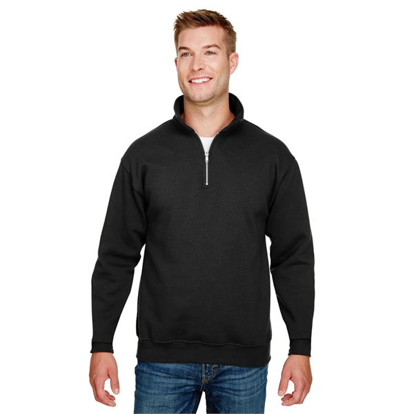 Bayside Unisex USA Made Quarter-Zip Pullover Sweatshirt - Bayside Unisex USA Made Quarter-Zip Pullover Sweatshirt - Image 32 of 42